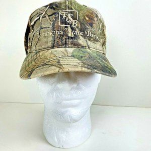 Camouflage Cap Hat Trucker Tompkins State Bank